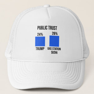 Public Trust: Trump 24%, Gas Station Sushi 26% Trucker Pet