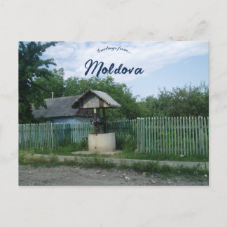 Public Well in Moldova Briefkaart