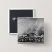 Publicatie van de krijgswet op het vierkante button 5,1 cm (Voorkant /achterkant)