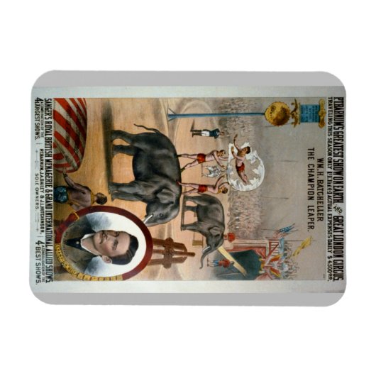  publiciteit poster - Londen Circus Magneet (Horizontaal)