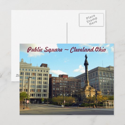 Publiek Briefkaart Cleveland Ohio (Voorkant / Achterkant)
