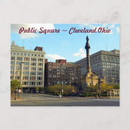 Publiek Briefkaart Cleveland Ohio