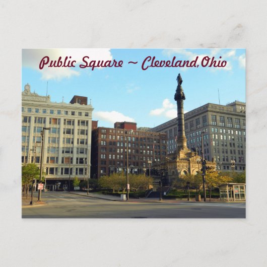 Publiek Briefkaart Cleveland Ohio (Voorkant)