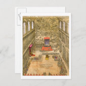 Publiek Chapel in het Vaticaan (kleurengraving) Briefkaart (Voorkant / Achterkant)