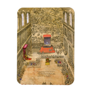 Publiek Chapel in het Vaticaan (kleurengraving) Magneet