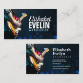 publiek concert gitarist y654 visitekaartje (Voorkant / Achterkant)