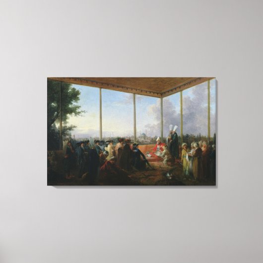 Publiek gegeven in Constantinopel Canvas Afdruk (Voorkant)