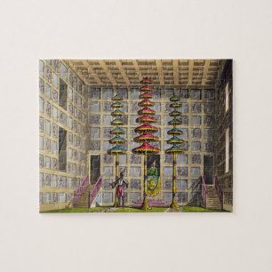 Publiek Hall, Cochin China, bord 88 van Le Cos. Legpuzzel