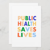 Publiek Health Saves Lives Aankondiging (Voorkant / Achterkant)