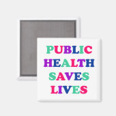 Publiek Health Saves Lives Magneet (Voorkant / Achterkant)
