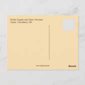  publiek plein Cleveland Ohio Briefkaart (Achterkant)