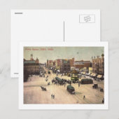Publiek plein, Lima, Vintage Ohio Briefkaart (Voorkant / Achterkant)