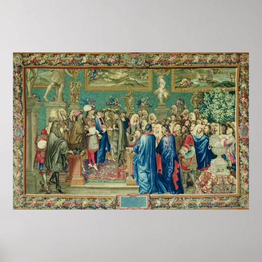 Publiek toegekend door Louis XIV aan de graaf Poster (Voorkant)