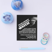 Publiek Uitzicht, buurtgemeenschap Watch Advertent Flyer (Enkel)