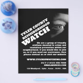 Publiek Uitzicht, buurtgemeenschap Watch Advertent Flyer (Enkel)