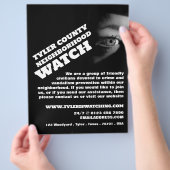 Publiek Uitzicht, buurtgemeenschap Watch Advertent Flyer (Hand)