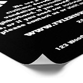 Publiek Uitzicht, buurtgemeenschap Watch Advertent Poster (Hoek)