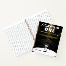 Publiek van één gepersonaliseerd naamonderzoek notitieboek