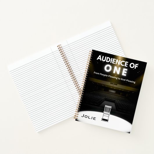 Publiek van één gepersonaliseerd naamonderzoek notitieboek (Binnen)