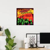 Publiek van het Poster van de hel theater (Thuiskantoor)