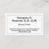  publiek Visitekaartje (Voorkant)