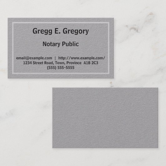  publiek Visitekaartje (Voorkant / Achterkant)