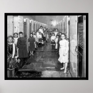 Publieke Bathhouse in NYC 1910 Poster