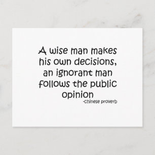 Publieke opiniepeiling briefkaart