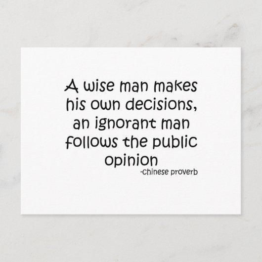Publieke opiniepeiling briefkaart (Voorkant)