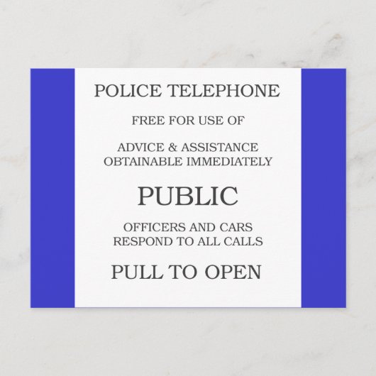 Publieke oproep briefkaart (Voorkant)