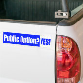 Publieke Optie? Ja! Bumpersticker (Op Truck)