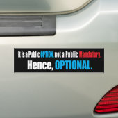 Publieke Optie Zorg Bumpersticker (Op auto)