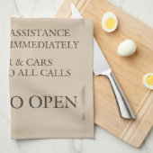 Publieke politie-telefooncel theedoek (Quarter Fold)