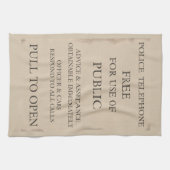 Publieke politie-telefooncel theedoek (Horizontaal)