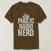 Publieke radio radio nerd t-shirt (Design voorkant)