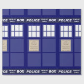 Publieke telefooncel van politie cadeaupapier (Vlak)
