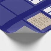 Publieke telefooncel van politie cadeaupapier (Hoek)