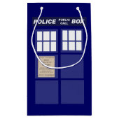 Publieke telefooncel van politie klein cadeauzakje (Achterkant)