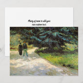 Publieke tuin met paar door Vincent van Gogh Kaart (Voorkant / Achterkant)