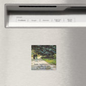 Publieke tuin met paar door Vincent van Gogh Magneet (Insitu (Vaatwasser))