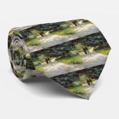 Publieke tuin met paar door Vincent van Gogh Stropdas (Opgerold)