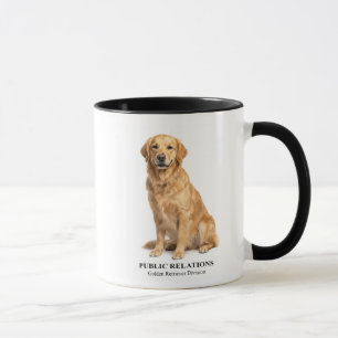 Publieksrelaties Golden Retriever Mok