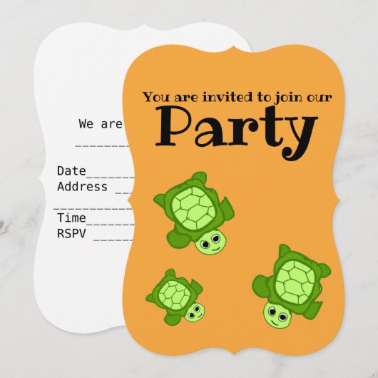 Publieksschildpadden Kaart (Voorkant / Achterkant)