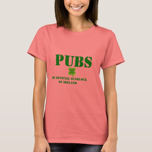PUBS the Official Sunblock of Ireland Women's T T-shirt (Voorkant)