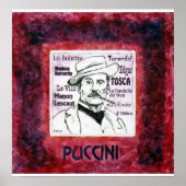 PUCCINI-afdruk Poster (Voorkant)