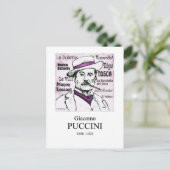 Puccini Briefkaart (Staand voorkant)