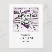 Puccini Briefkaart (Voorkant)