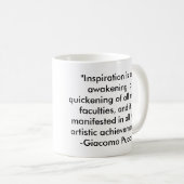 Puccini Quote Koffiemok (Voorkant rechts)