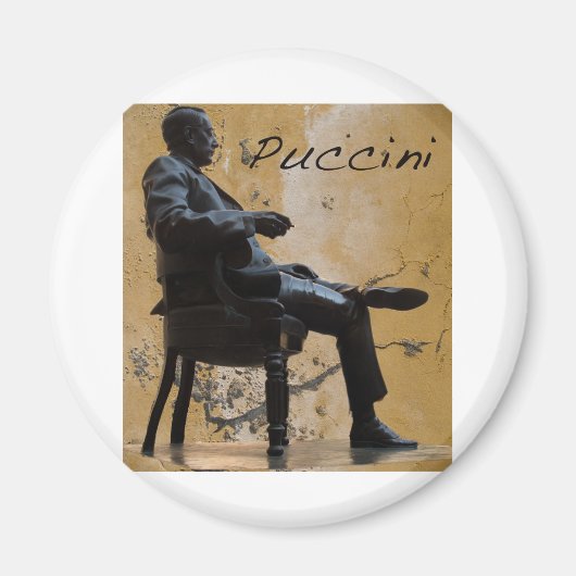 Puccini_Standbeeld_Lucca Magneet (Voorkant)