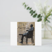 Puccini_Statue_Lucca1 Briefkaart (Staand voorkant)